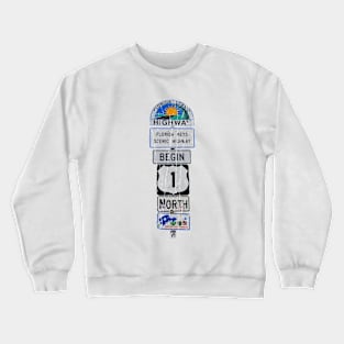 FLORIDA SCENIC HIGHWAY SIGN Crewneck Sweatshirt